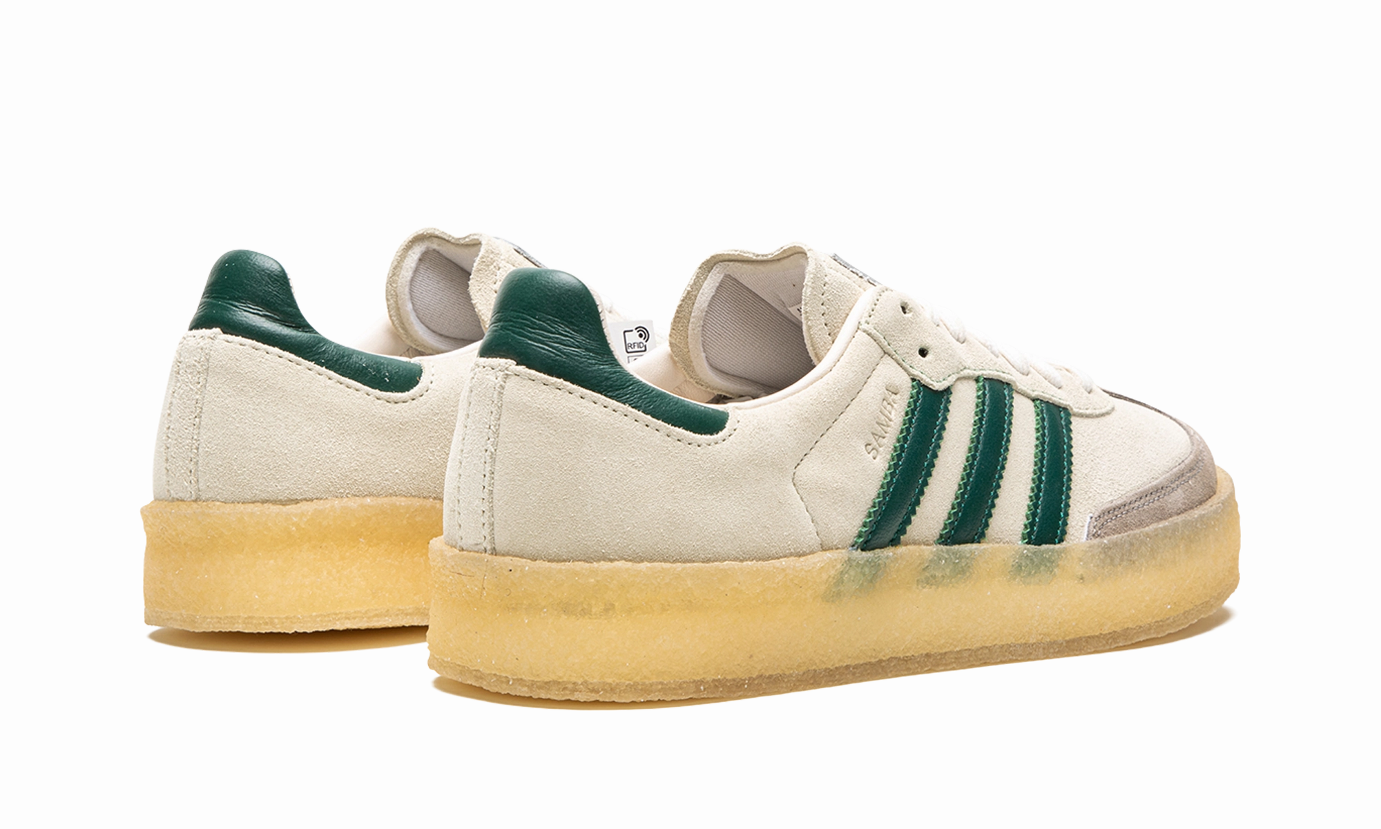 8th Street Samba "Ronnie Fieg - Clarks White" Heel Neutral Color Blending