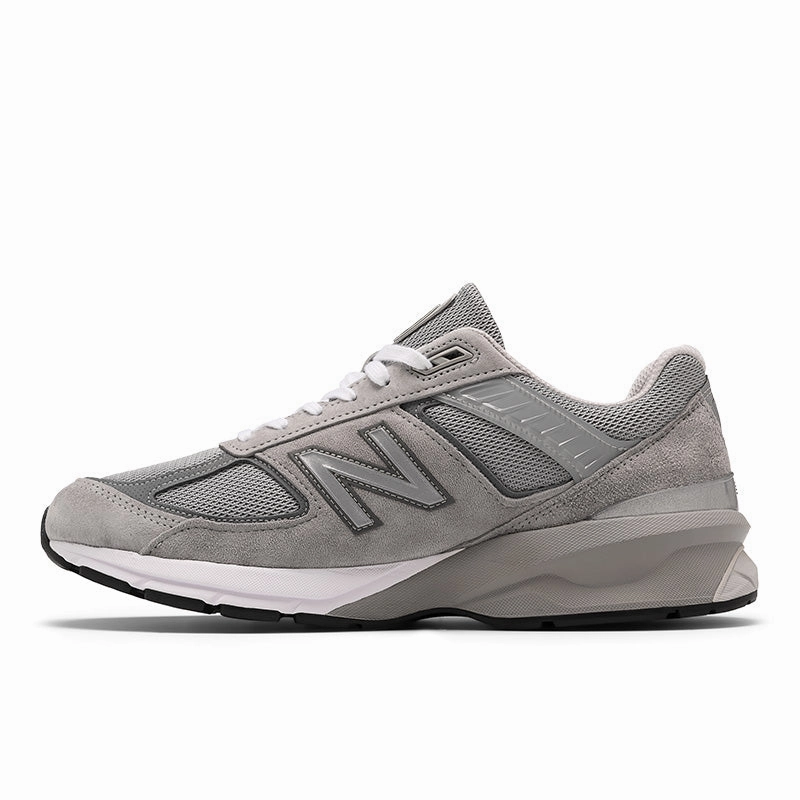 990v5 - Grey with Castlerock - Men's running in a suspension bridge area shoes