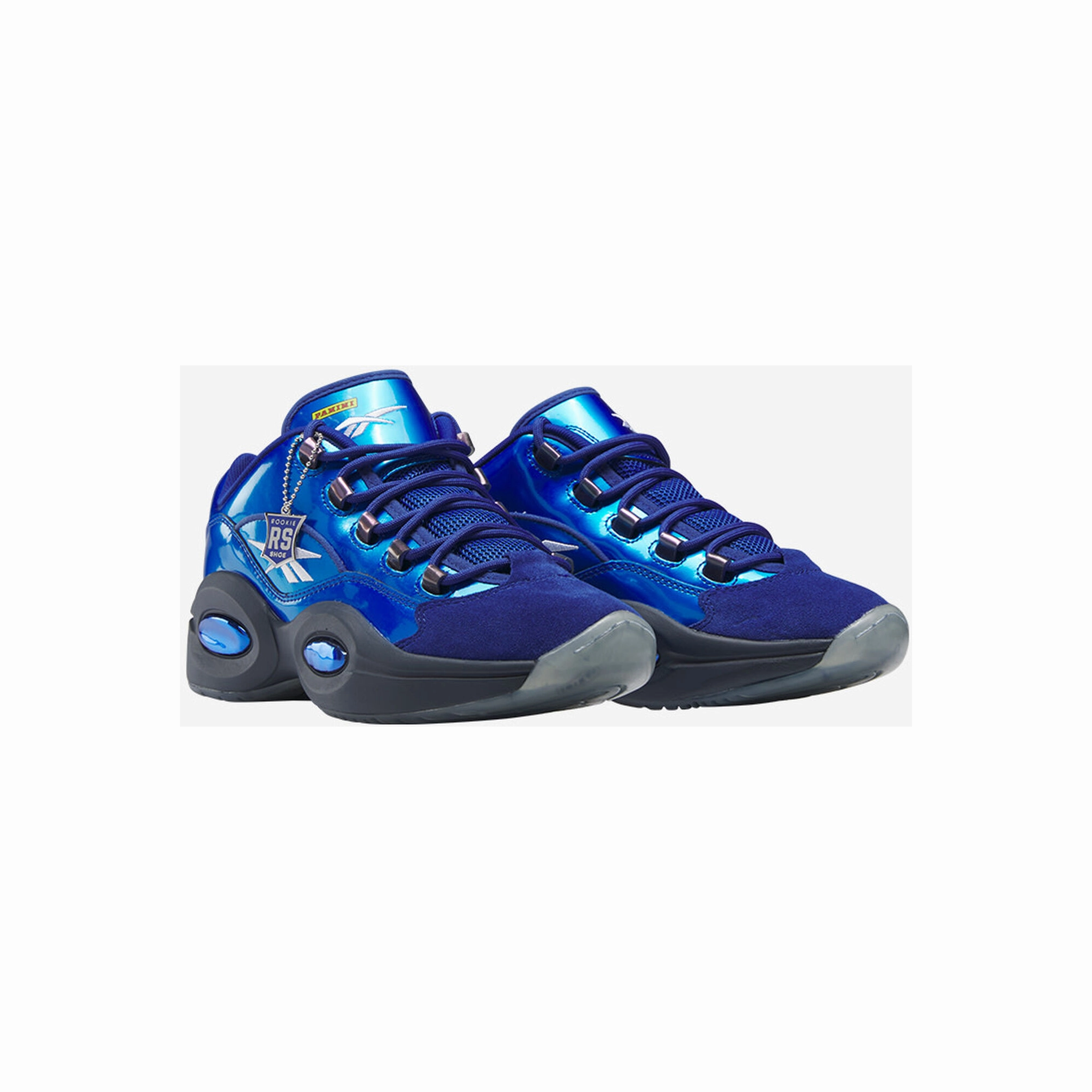 breathable insole Reebok Men's Panini Question Low Shoes - Classic Cobalt Blue / Black