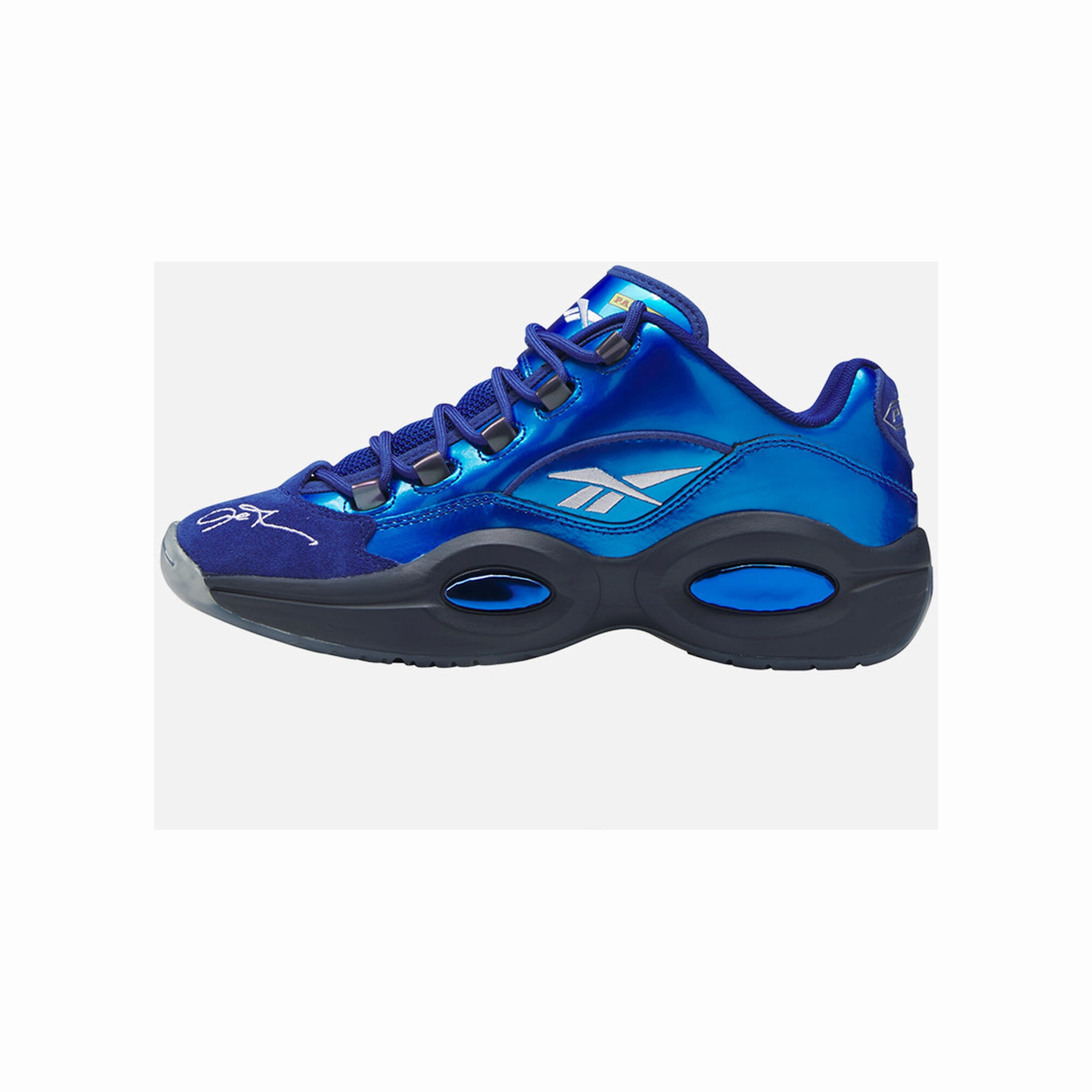 Reebok Men's Panini Question Low Shoes - Classic Cobalt Blue / Black Long Hours