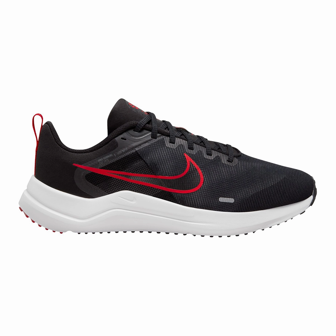 Gym Casual Nike Men's Downshifter 12 Shoes - Black / Dark Smoke Grey / Light Smoke Grey / White