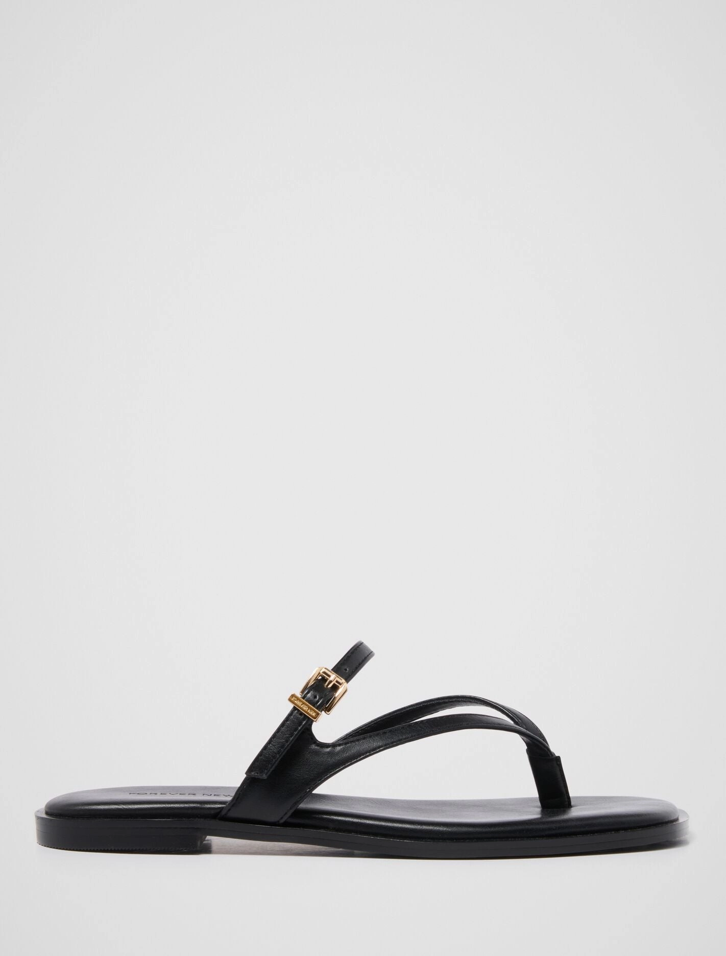 Bailee Buckle Detail Strappy Thong Flat Sandal Smart Trend