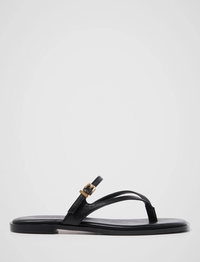 Bailee Buckle Detail Strappy Thong Flat Sandal Ultra Responsive Foam Every Journey