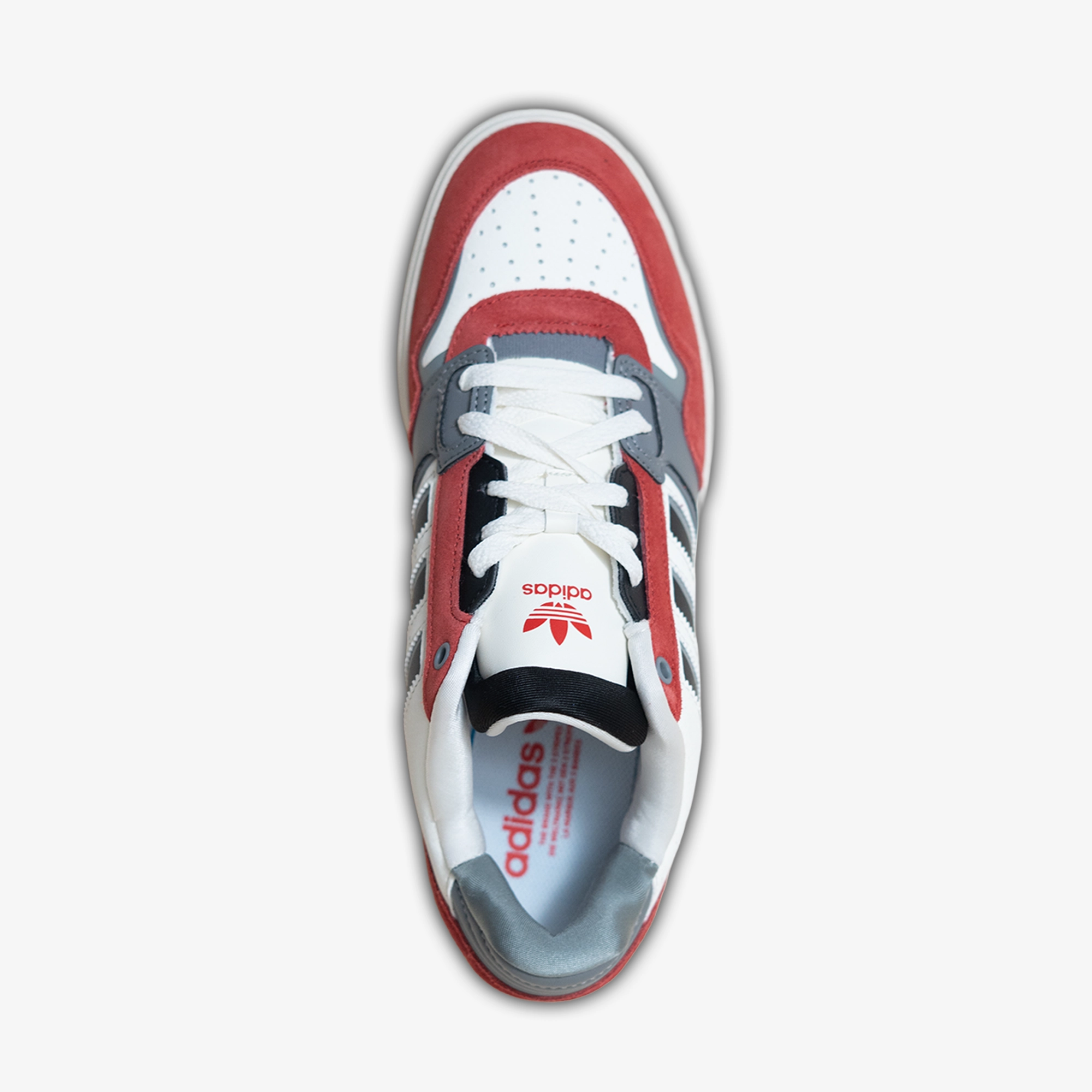 Adidas | DROP STEP LOW 2.0 { OWHITE/GRETHR/COLRED Smooth Performance Thermal Regulating Insole