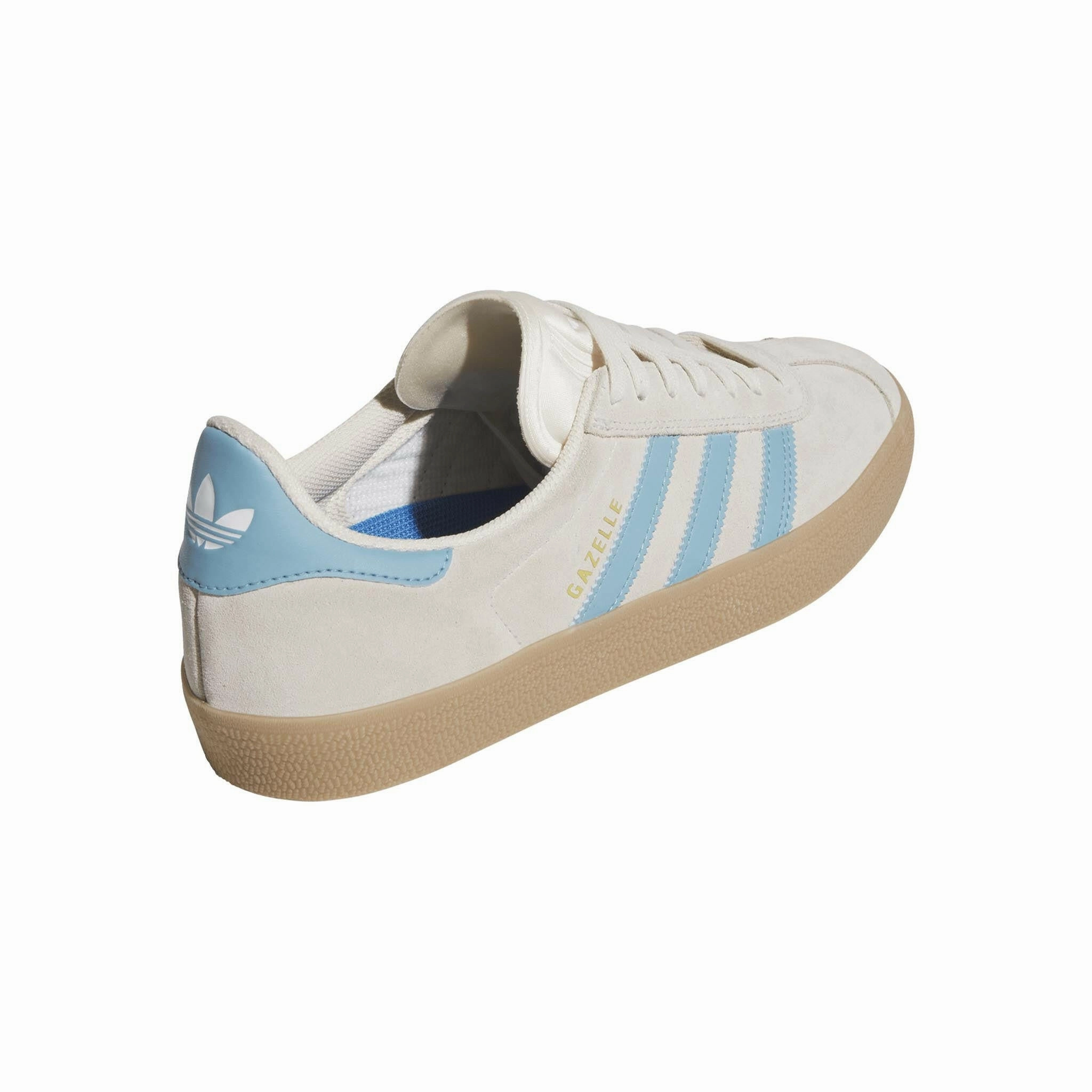 Shock Absorbing Foam Busy Lifestyle Adidas - Gazelle Adv Shoes White/Blue/Gum