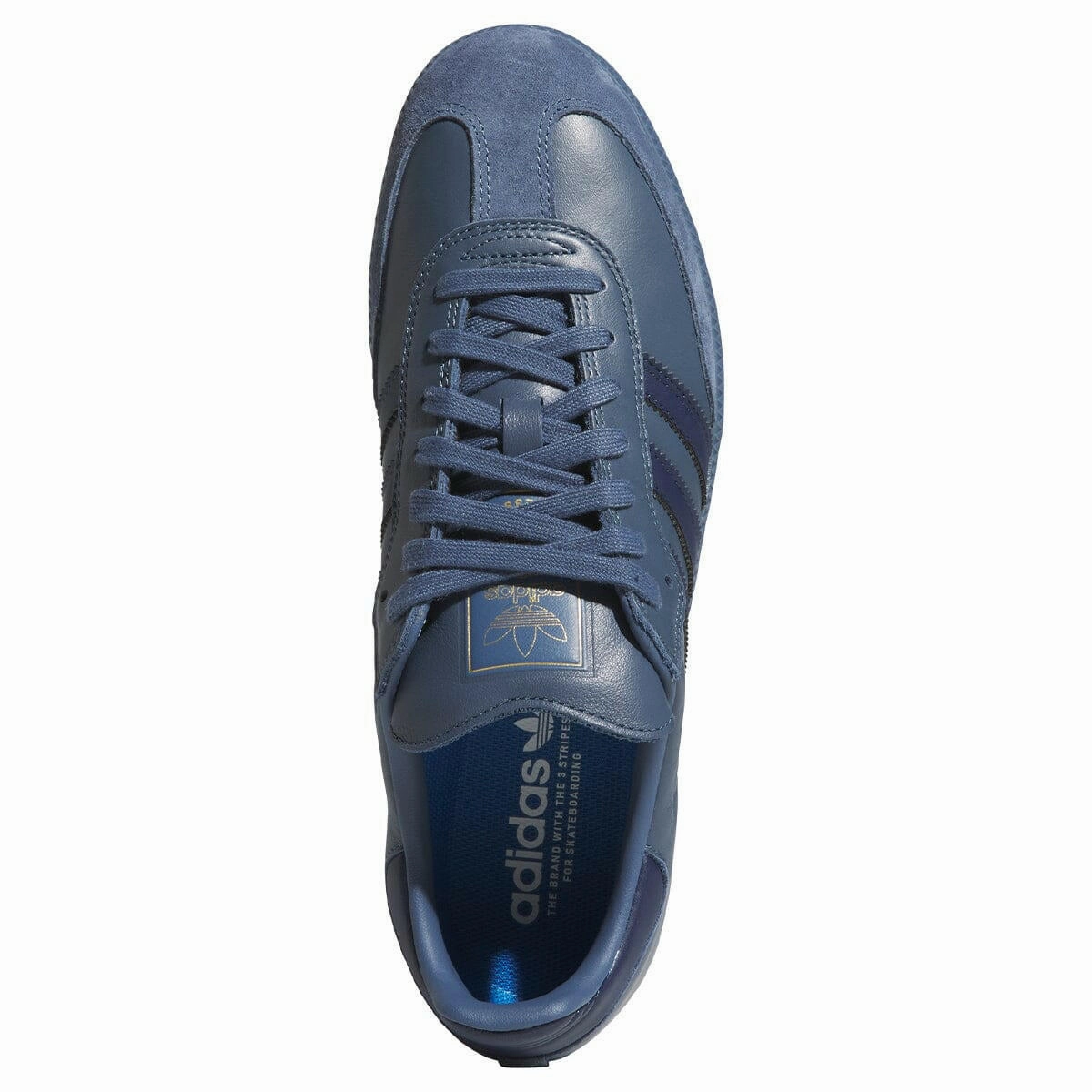 Molded Heel Adidas - Samba Adv Shoes Preloved Ink/Gold Metallic