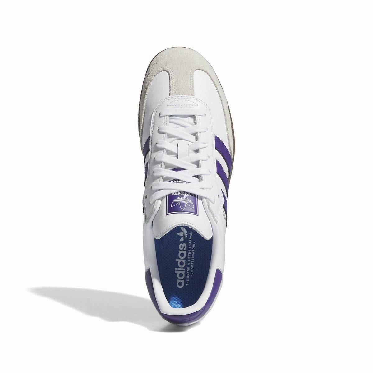 All-purpose sole Adidas - Samba Adv Shoes White/Purple/Gold
