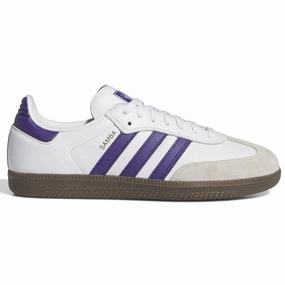 Adidas - Samba Adv Shoes White/Purple/Gold Subtle Detail Cloud Feel