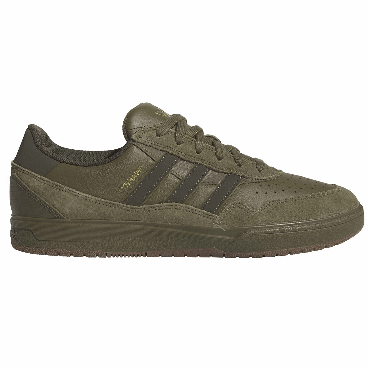 Hyper Elastic Foam Tech Full Coverage Adidas - Tyshawn II Shoes Olive/Gum