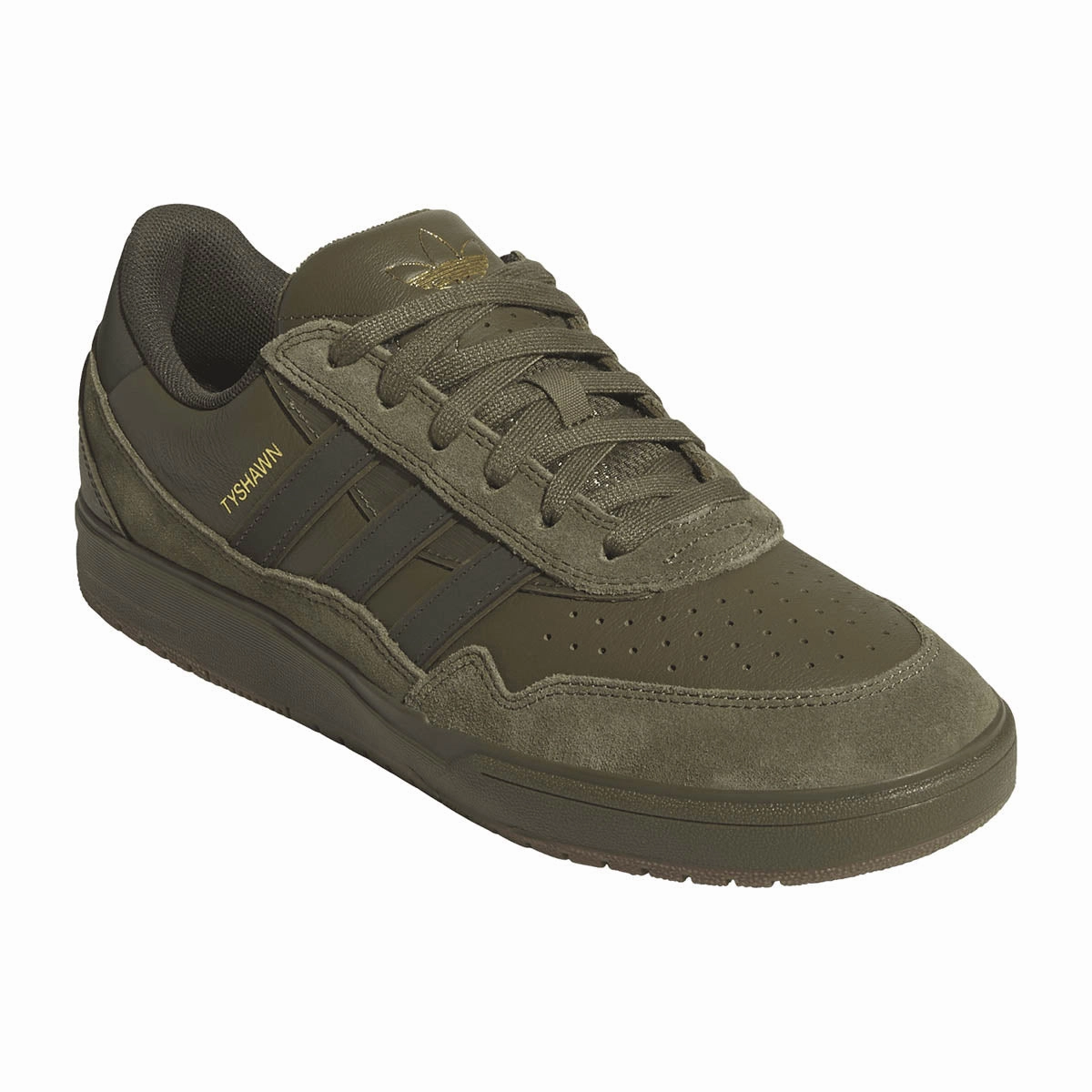Quick Response Ground Feel Adidas - Tyshawn II Shoes Olive/Gum