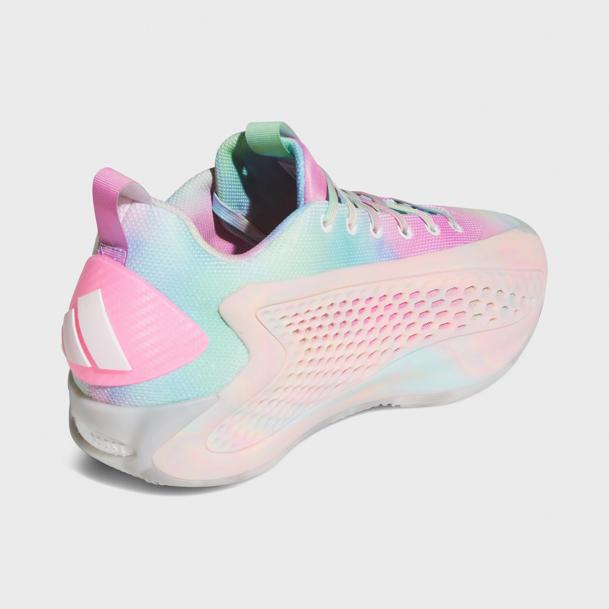 Secure Lace System adidas Anthony Edwards 1 Low Cloud White / Acid Orange - Bliss Pink