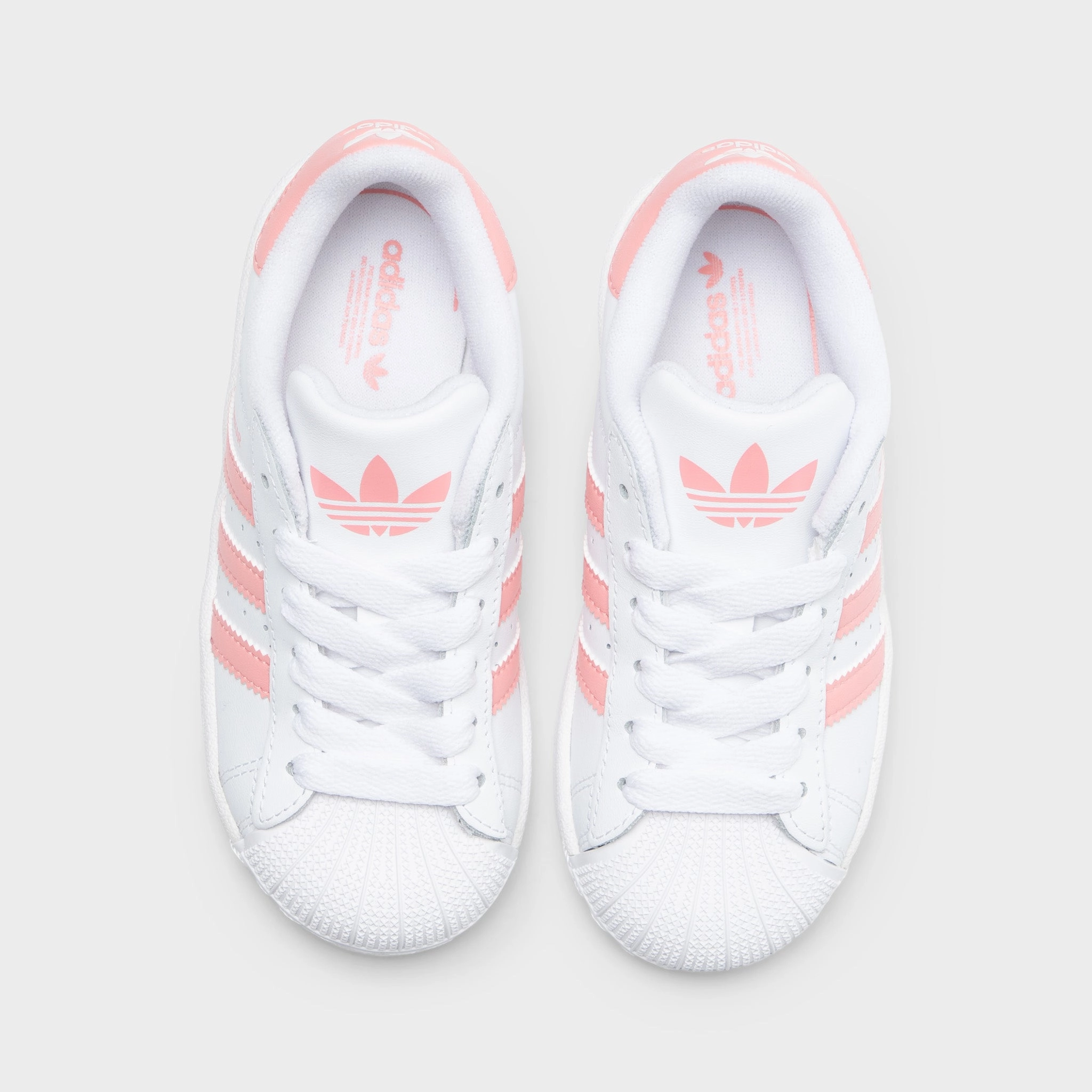 Hypergrip Technology Good elasticity adidas Children's Superstar II White / Semi Pink Spark