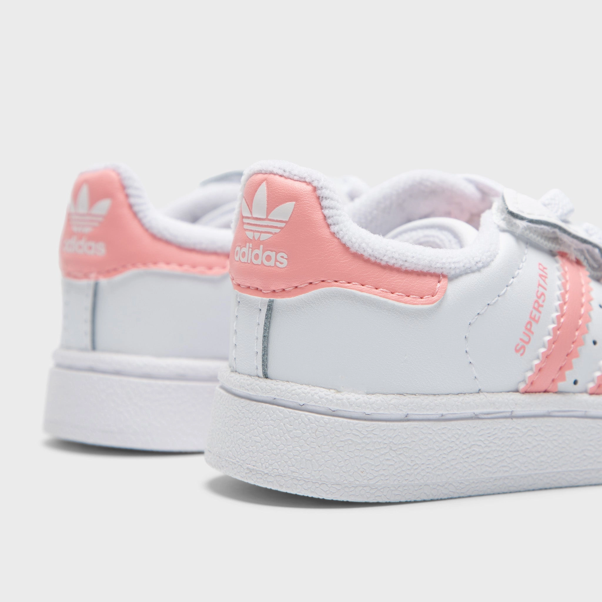 All-day shock absorption adidas Infants' Superstar II White / Pink