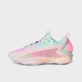 Lace System adidas Juniors' Anthony Edwards 1 Low Pink / Green - White