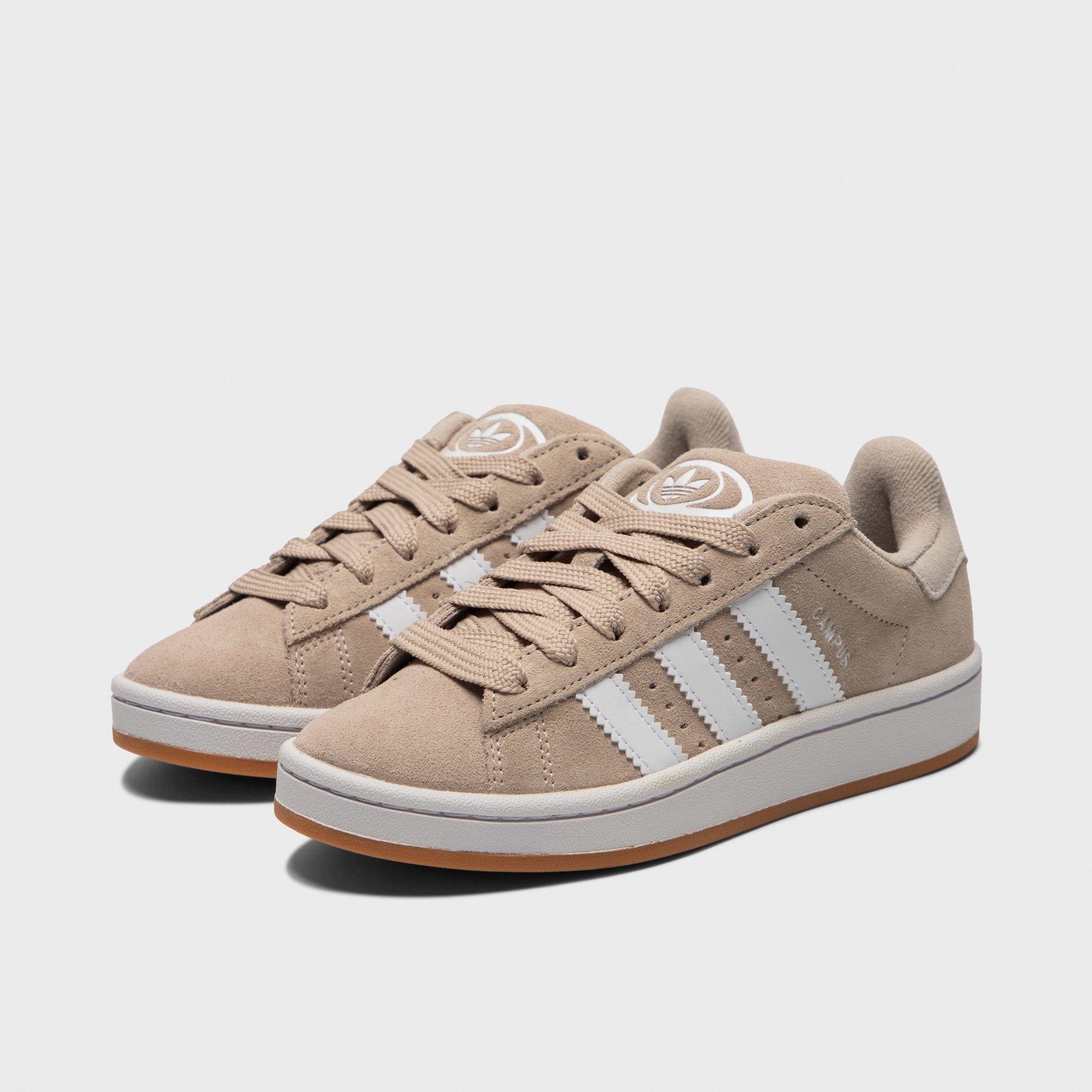 Cushioned Pace adidas Juniors' Campus 00s Wonder Beige / White - Gum
