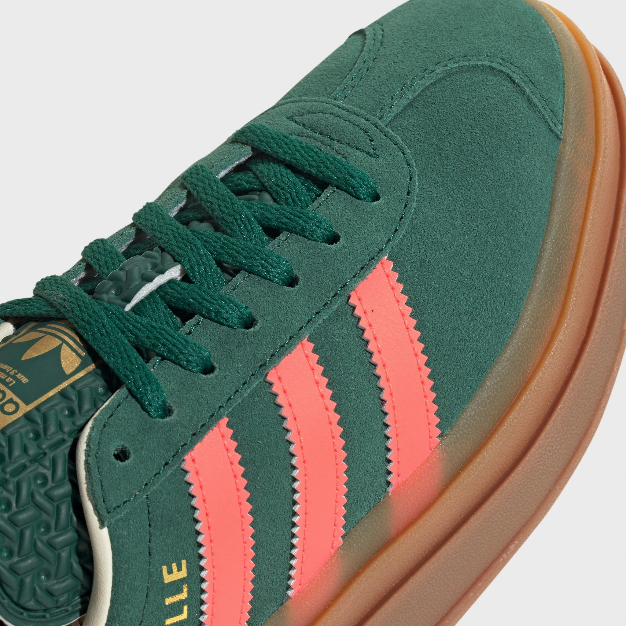 Long Lasting Traction Anti Friction Collar adidas Juniors' Gazelle Bold Green / Orange