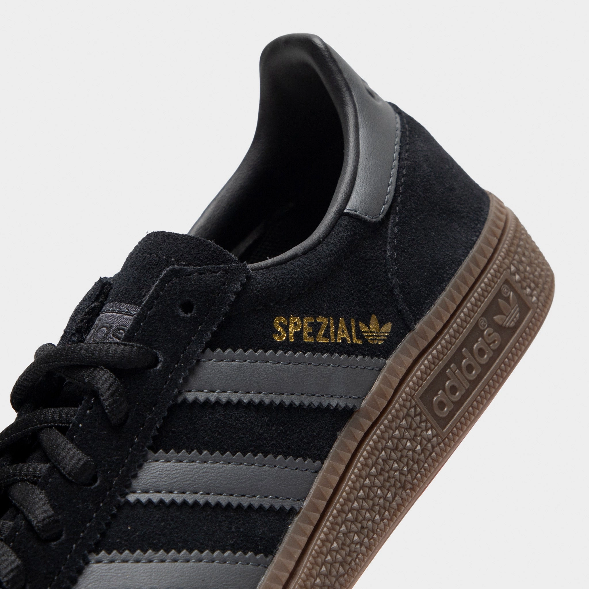 adidas Juniors' Handball Spezial Black / Grey - Gum Stable Run Low Comfort