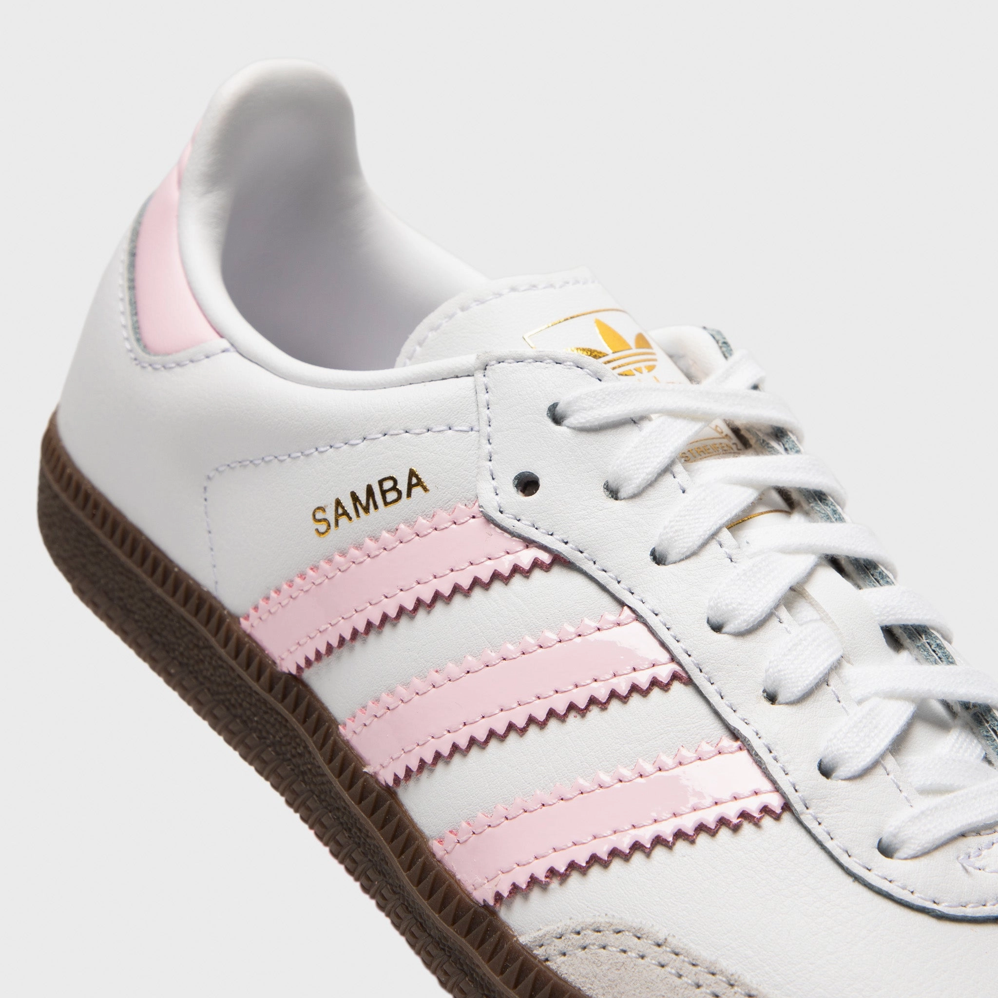 Cushion Frame adidas Juniors' Samba OG White / Cloud Pink  - Gum