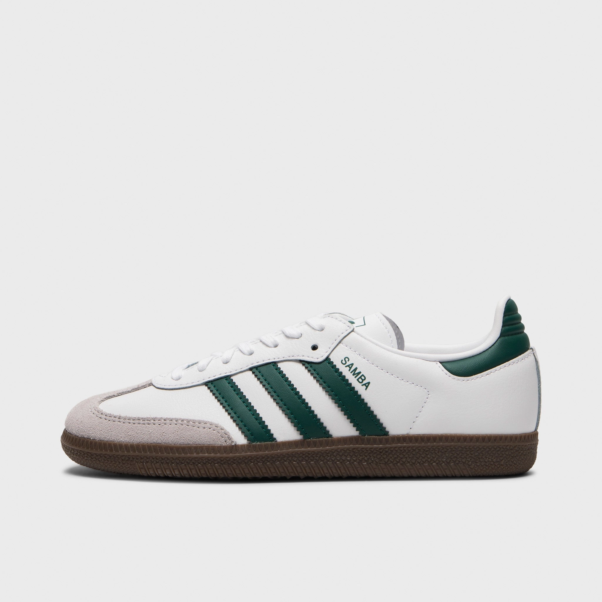 adidas Juniors' Samba OG White / Collegiate Green / Gum AnkleSupport Simple Outline