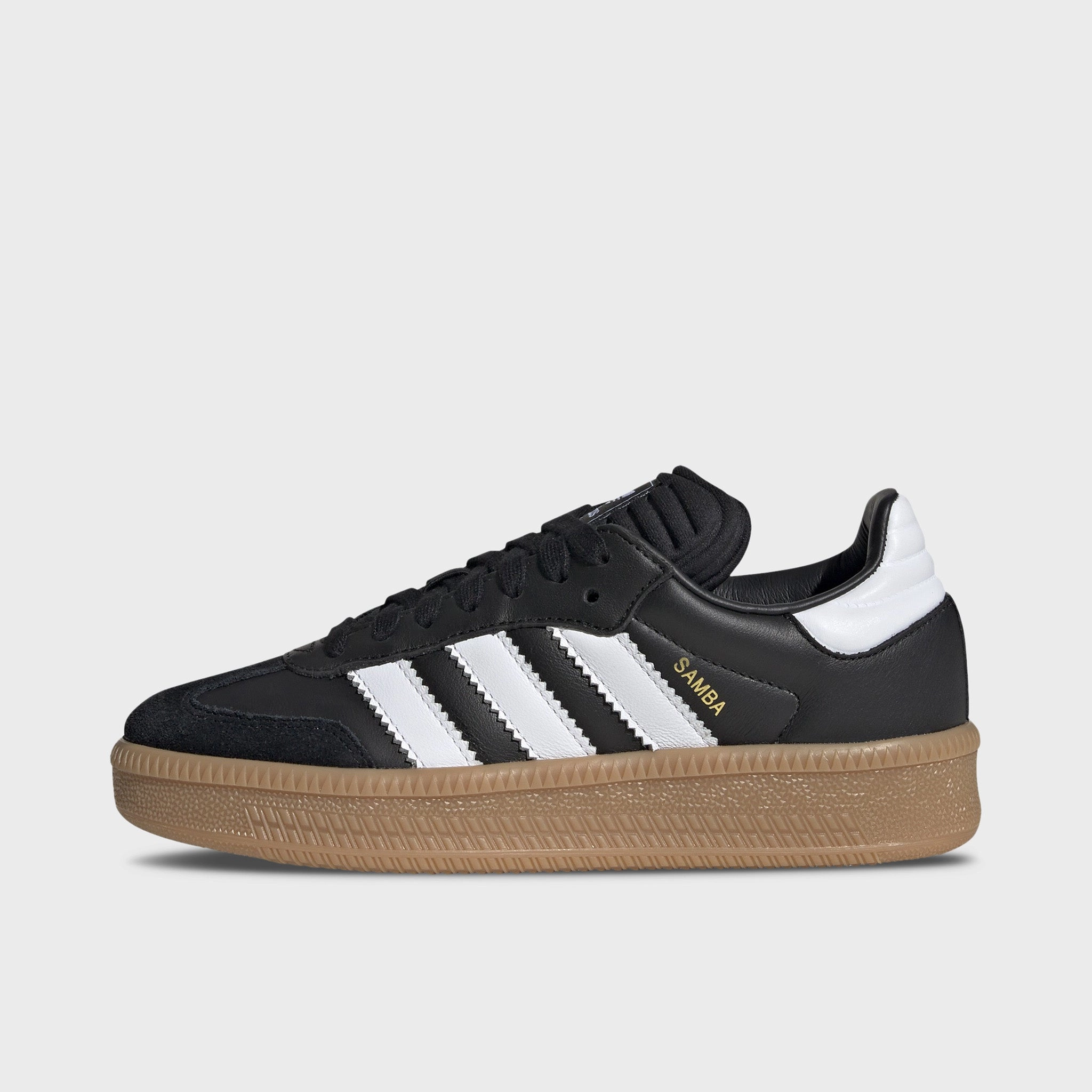 adidas Juniors' Samba XLG Core Black / Footwear White - Gum Road Performance orthopedic