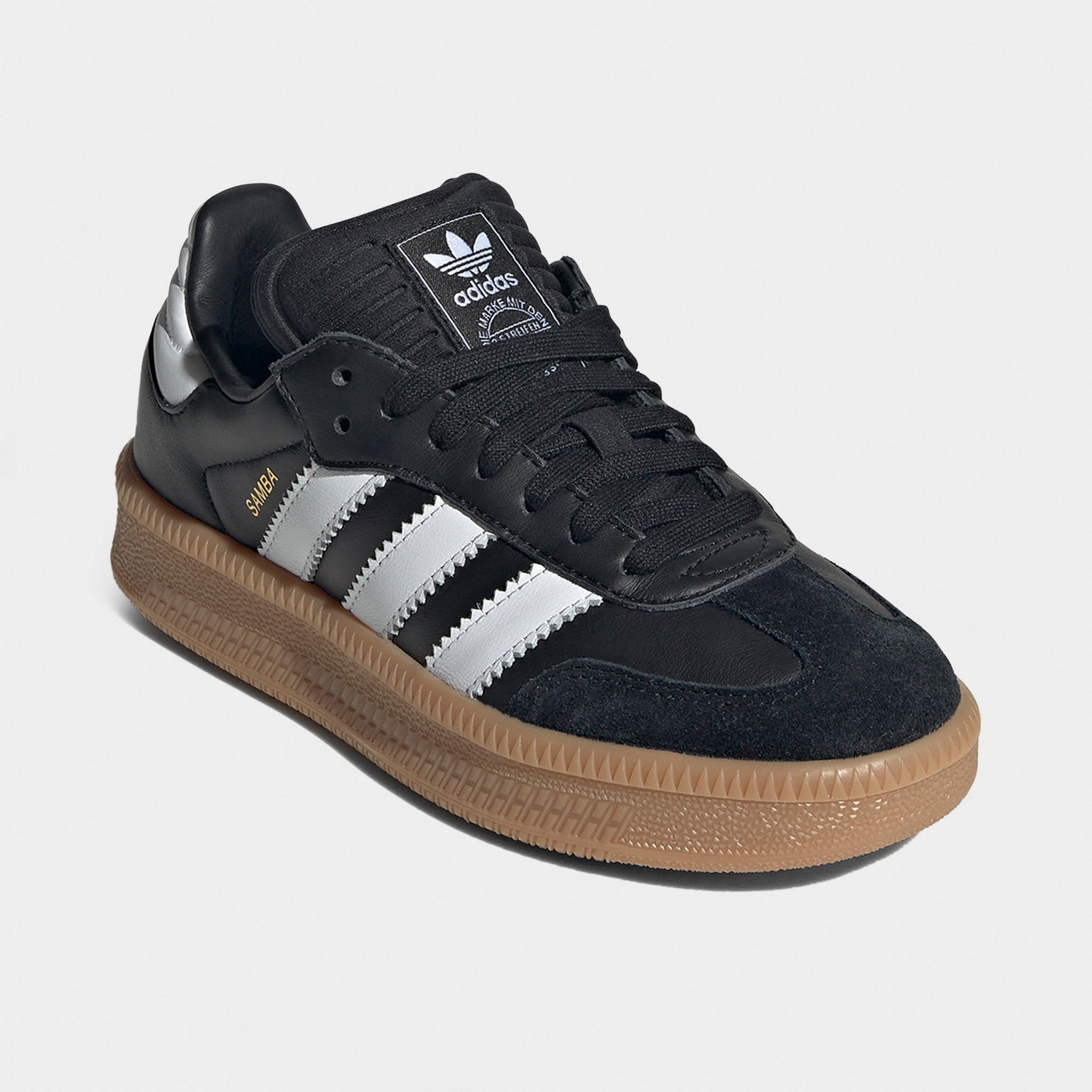 adidas Juniors' Samba XLG Core Black / Footwear White - Gum Rigidity to Flex Ratio Reinforced Collar Padding