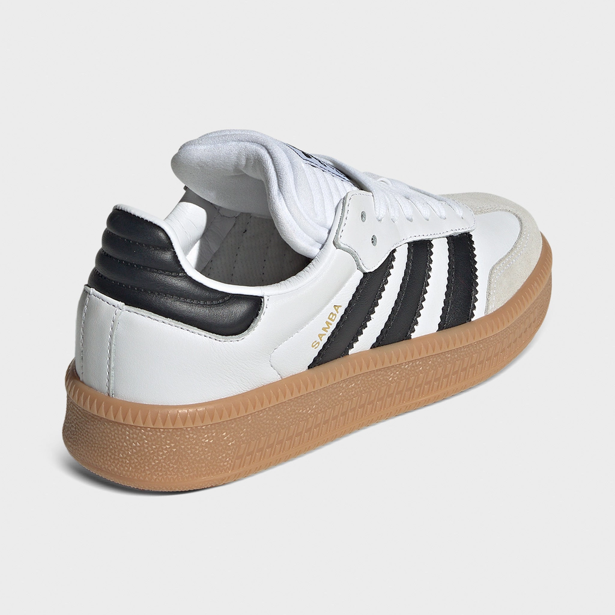 Traction Optimized adidas Juniors' Samba XLG White / Black - Gum