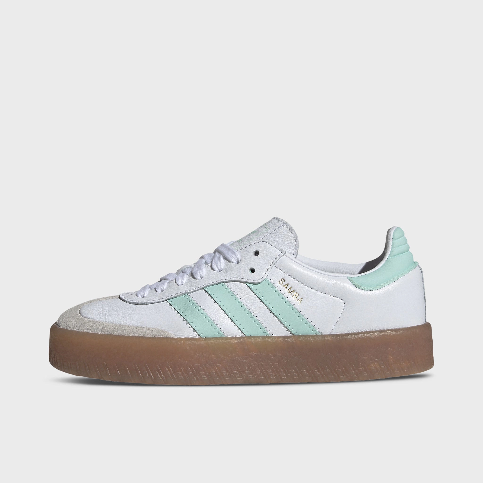 Tactile Responsiveness adidas Juniors' Sambae White / Clear Mint - Gold Metallic