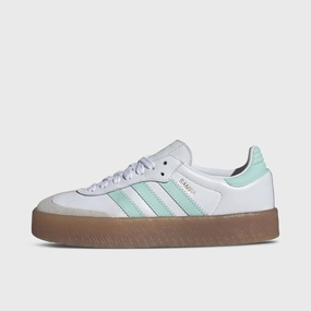 Tactile Responsiveness adidas Juniors' Sambae White / Clear Mint - Gold Metallic
