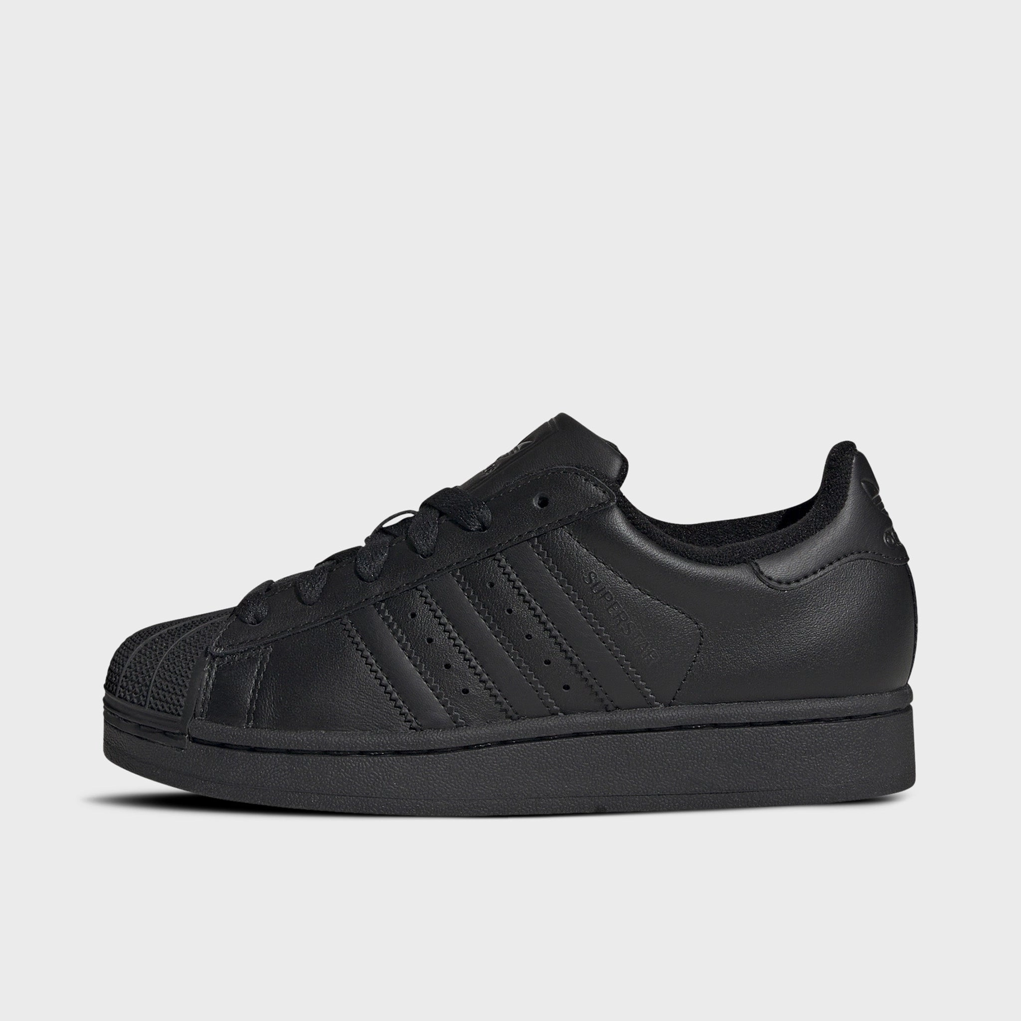 adidas Juniors' Superstar II Core Black / Core Black - Core Black Extra Flex HyperDurable Outsole Compound