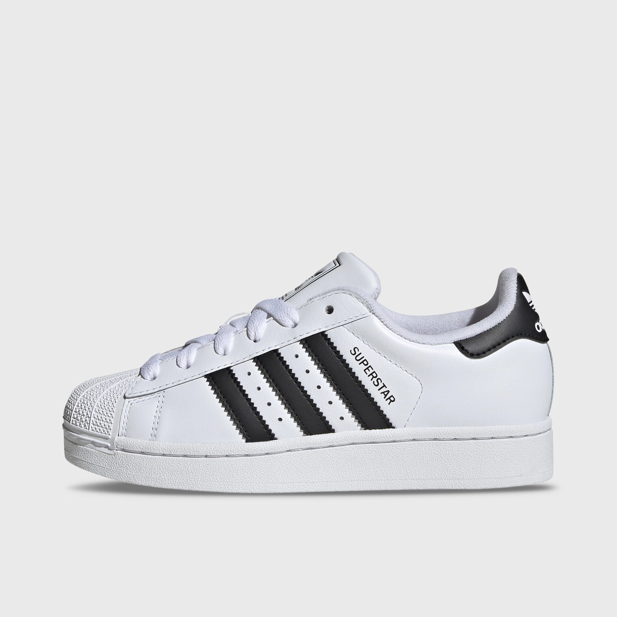 SuedeUpper adidas Juniors' Superstar II Footwear White / Core Black