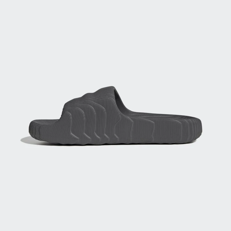 Adidas Men's Adilette 22 Slides - Grey / Black Optimal ease