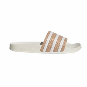Adidas Men's Adilette Slides - Magic Beige / Cloud White / Off White clean design Multipurpose