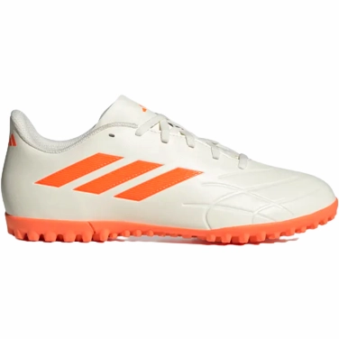 Adidas Men's Copa Pure.4 Turf Cleats - Off White / Solar Orange Boosted flair