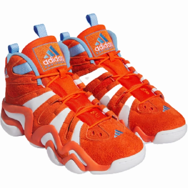 Adidas Men's Crazy 8 Shoes - Team Orange / Cloud White / Team Light Blue High Fit cushioning technology