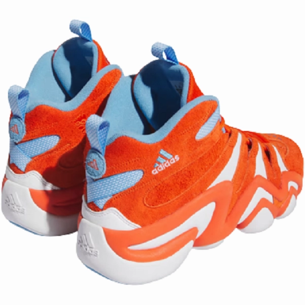 Adidas Men's Crazy 8 Shoes - Team Orange / Cloud White / Team Light Blue Comfort Enhancement Ergonomic Shape