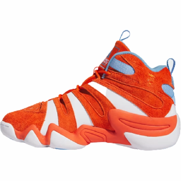 Adidas Men's Crazy 8 Shoes - Team Orange / Cloud White / Team Light Blue Gradient Density Foam Superior Performance