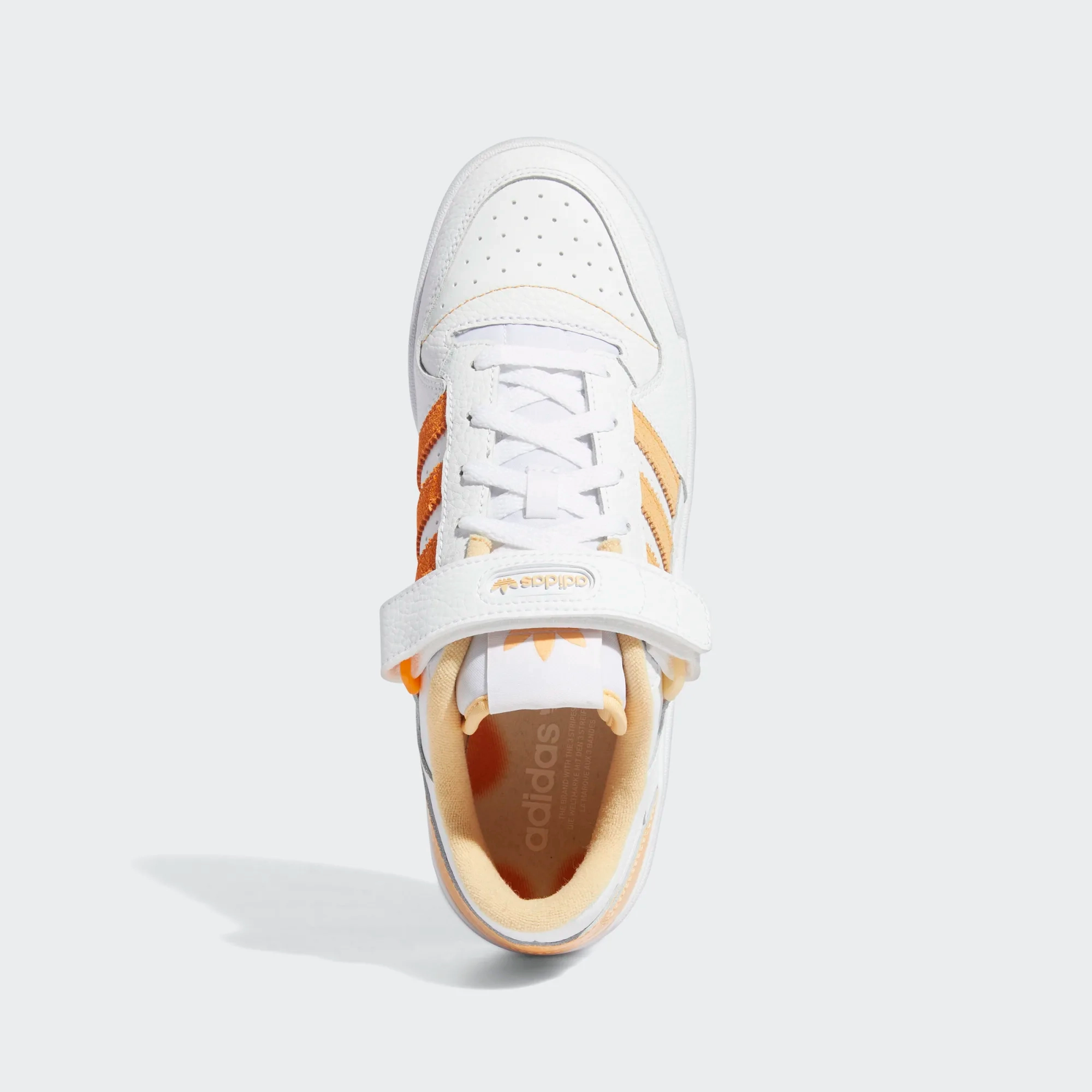 Adidas Men's Forum Low Shoes - Cloud White / Pulse Amber / Orange Rush All Wear