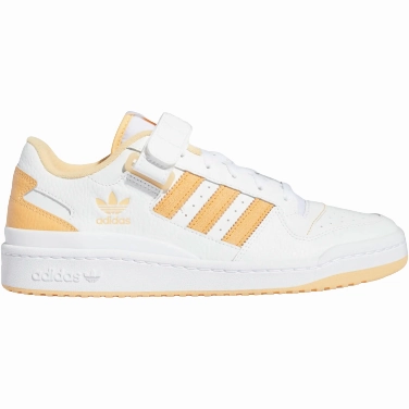 Walking Focus Adidas Men's Forum Low Shoes - Cloud White / Pulse Amber / Orange Rush