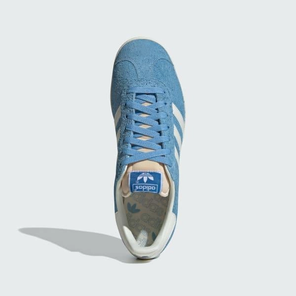Speed Step Adidas Men's Gazelle Shoes - Light Blue / Off White / Cream White