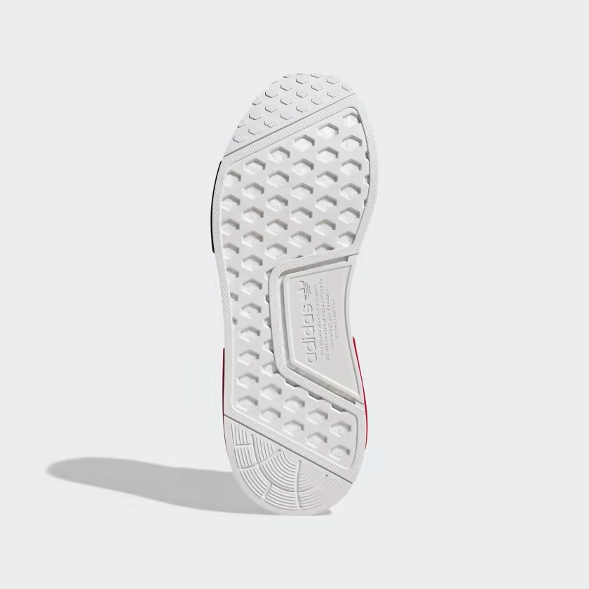 Shock Diffusion Midsole Adidas Men's NMD R1 Shoes - Cloud White / Cloud White / Grey One