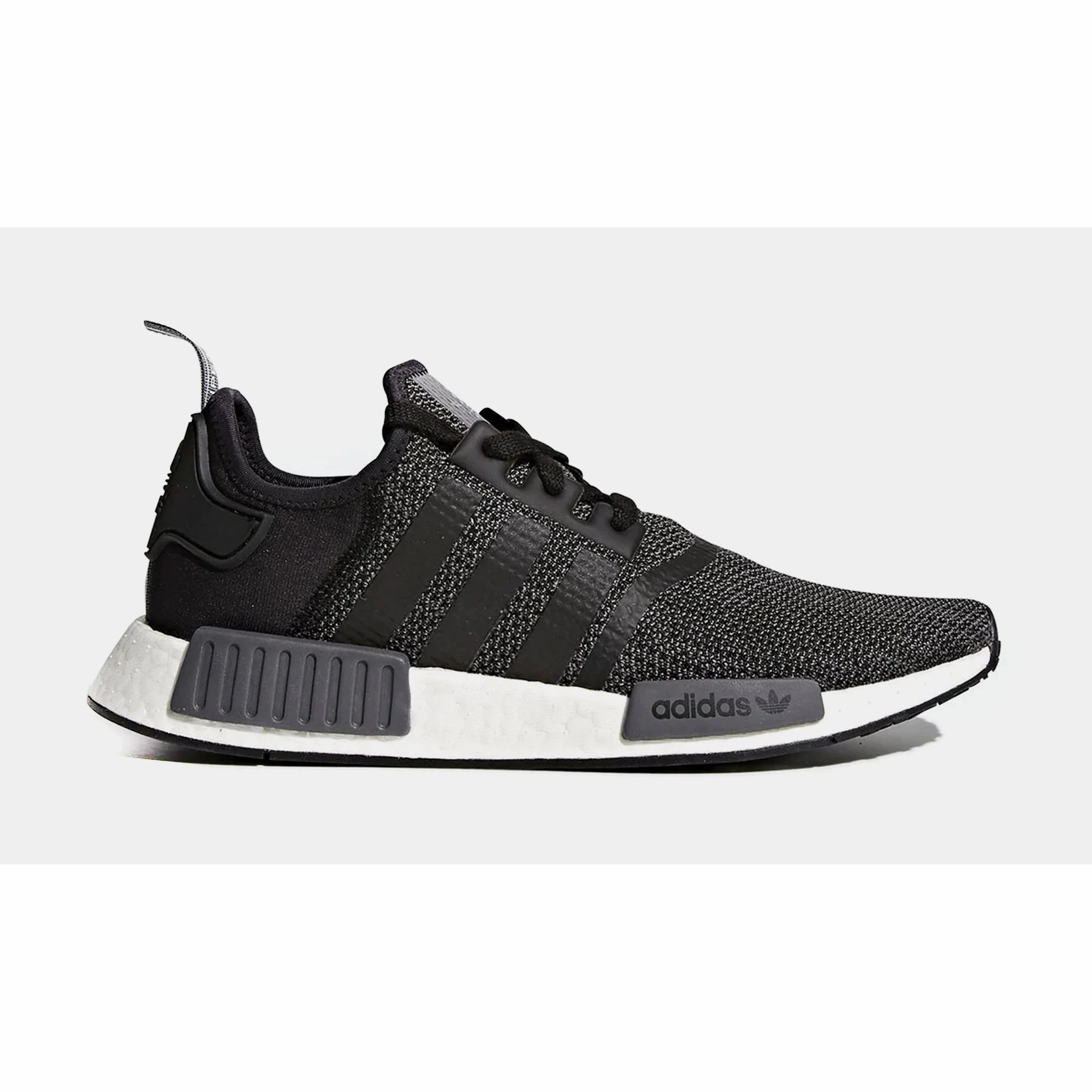 Memory Foam Collar Adidas Men's NMD R1 Shoes - Core Black / Carbon / White