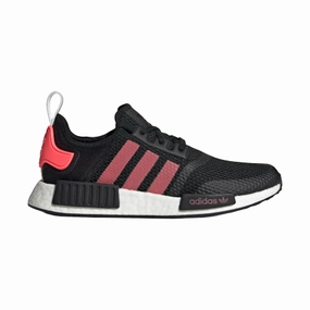 Urban Mobility Ultra-soft cushioning Adidas Men's NMD R1 Shoes - Core Black / Signal Pink / Cloud White