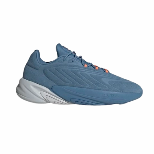 Quick Fit Adidas Men's Ozelia Shoes - Altered Blue / Light Solid Grey / Beam Orange