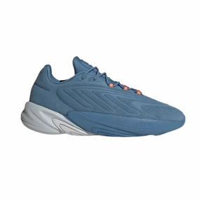 Quick Fit Adidas Men's Ozelia Shoes - Altered Blue / Light Solid Grey / Beam Orange