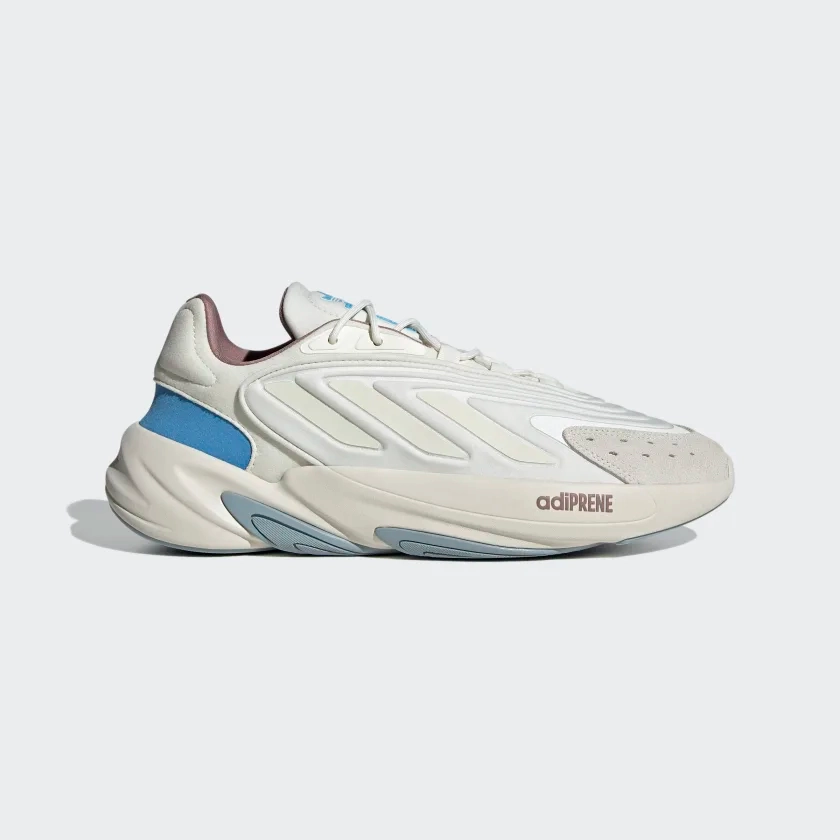 Regular Fit No Pressure Adidas Men's Ozelia Shoes - Off White / Aluminium / Magic Grey