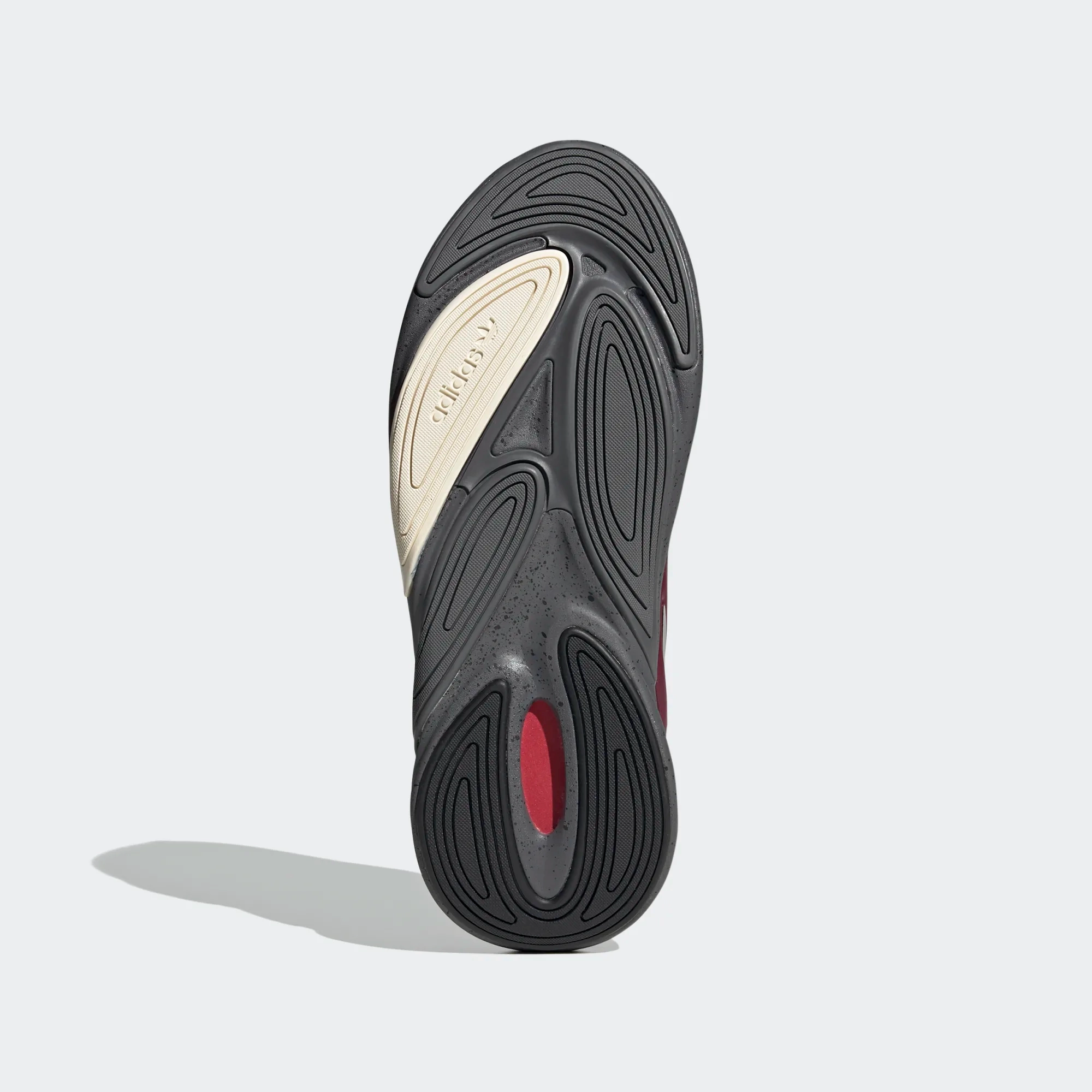 Adidas Men's Ozelia Shoes - Victory Crimson / Grey Two / Core Black Non Marking Rubber Comfortable Standing