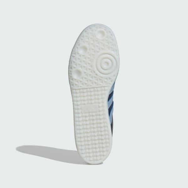 Adidas Men's Samba Argentina Indoor Soccer Shoes - Shadow Navy / Ambient Sky / Gold Metallic Energy Bounce