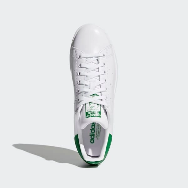 Adidas Men's Stan Smith Shoes - Cloud White / Core White / Green Breathable Choice Temperature control
