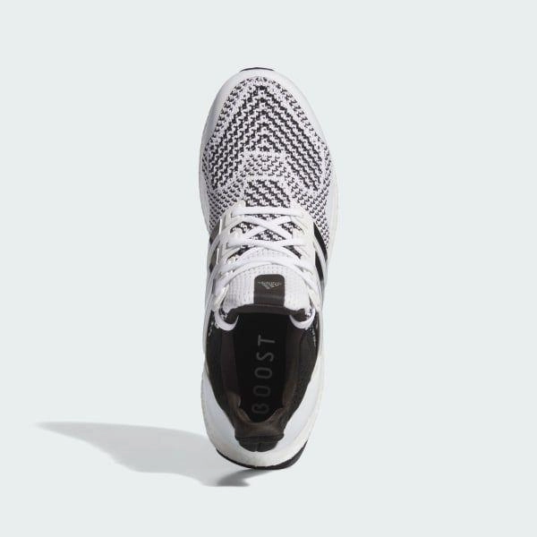 Refined Build Adidas Men's UltraBoost 1.0 Shoes - Cloud White / Core Black / Iron Metallic