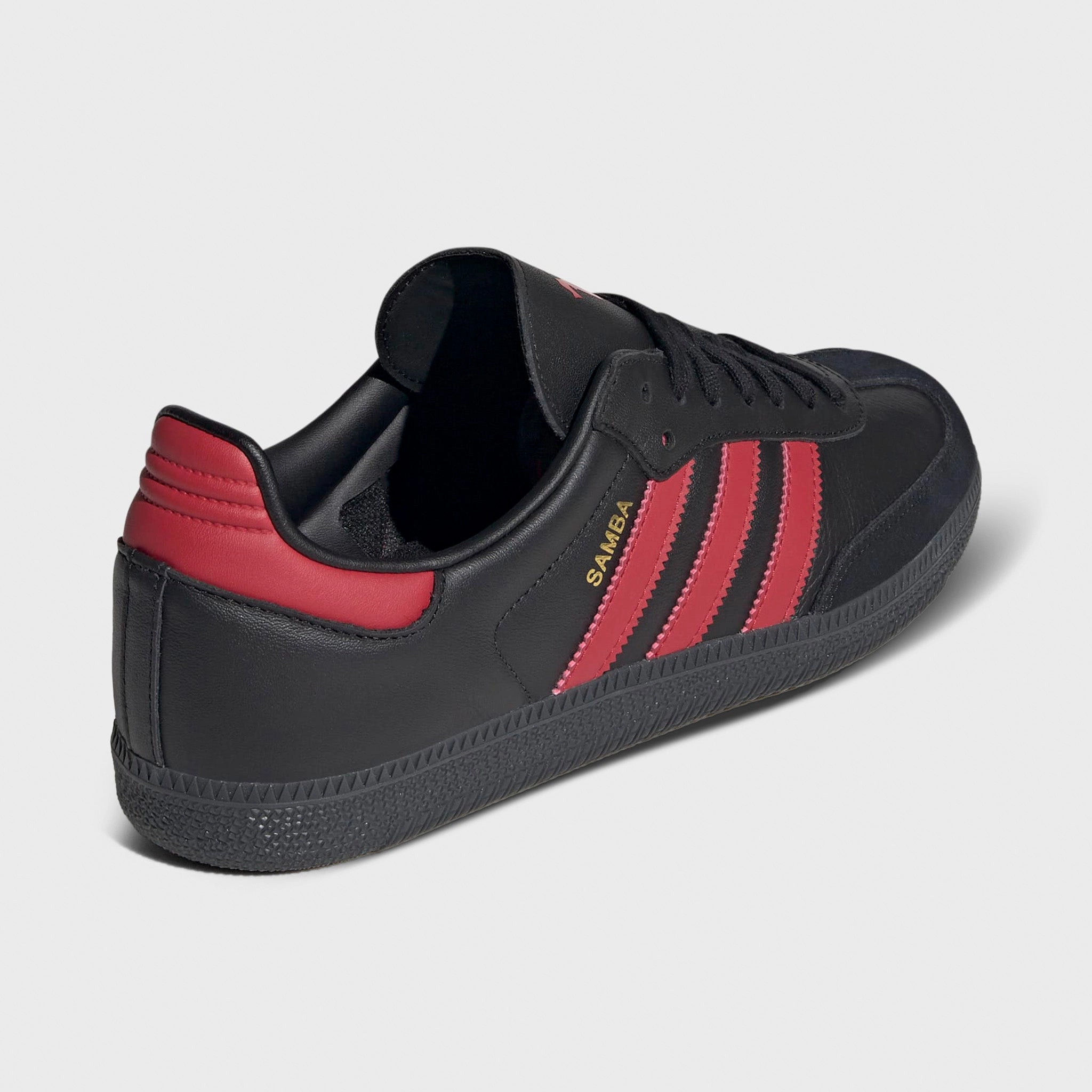 adidas MUFC Samba Black / Red Vibration Dampening Tech Premium Material